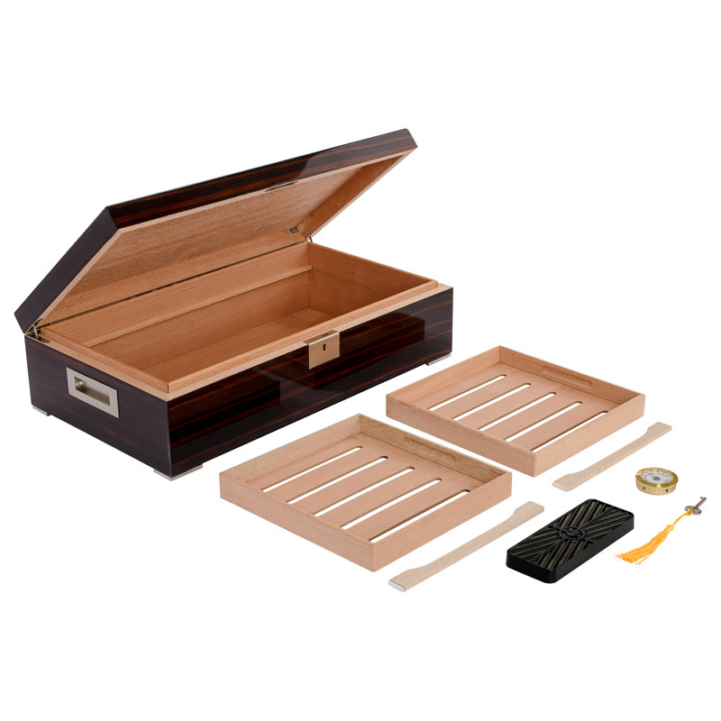 Humidor Supreme Valentino 250 Count Cigar Humidor, High Lacquer Finish